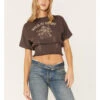 Cleo + Wolf Women's Wild At Heart Smocked Graphic Tee