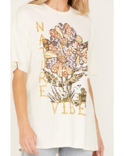 Cleo + Wolf Women's Nature Vibes Oversized Graphic Tee -Deals Grace Apparel Store 2000374821 103 P3