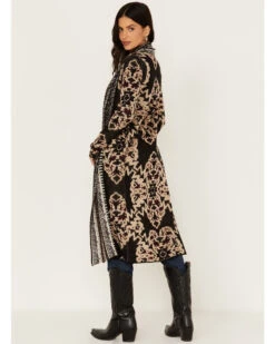 Shyanne Women's Jacquard Print Duster -Deals Grace Apparel Store 2000375283 646 P4