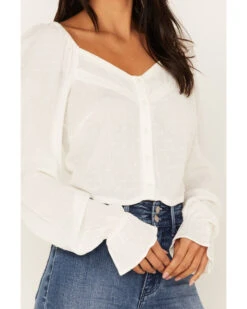 Idyllwind Women's Swiss Dot Lace Poet Blouse 6 Idyllwind Women's Swiss Dot Lace Poet Blouse -Deals Grace Apparel Store 2000375296 103 P3