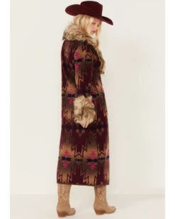 Tasha Polizzi Women's Southwestern Print Faux Fur Adirondack Blanket Coat -Deals Grace Apparel Store 2000375496 500 P4
