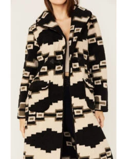 Tasha Polizzi Women's Becket Southwestern Print Sherpa Blanket Coat -Deals Grace Apparel Store 2000375502 001 P3
