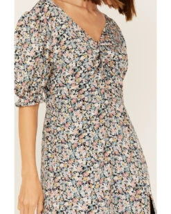 Beyond The Radar Women's Floral Print Split Leg Midi Dress -Deals Grace Apparel Store 2000375668 400 P3