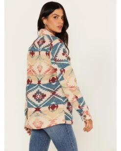 Idyllwind Women's Southwestern Stripe Print Button Down Shacket -Deals Grace Apparel Store 2000375740 400 P4