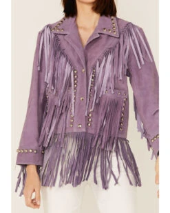 Understated Leather Women's Howdy Fringe Studded Moto Jacket  -Deals Grace Apparel Store 2000376546 500 P3