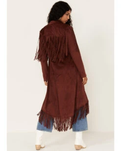 Shyanne Women's Fringe Faux Suede Trench Coat -Deals Grace Apparel Store 2000376630 203 P4