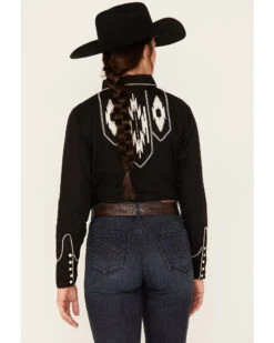 Ariat Women's Retro Chimayo Southwestern Long Sleeve Snap Shirt -Deals Grace Apparel Store 2000377707 001 P4