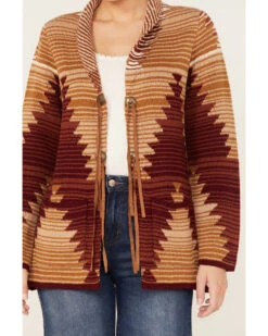 Cotton & Rye Women's Southwestern Knit Cardigan -Deals Grace Apparel Store 2000378255 220 P3