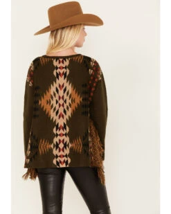 Cotton & Rye Women's Southwestern Print Knit Sweater -Deals Grace Apparel Store 2000378263 341 P4