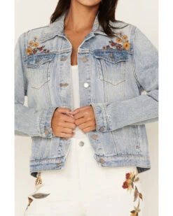 Driftwood Women's Falling Sunflower Light Wash Denim Jacket -Deals Grace Apparel Store 2000378938 400 P3