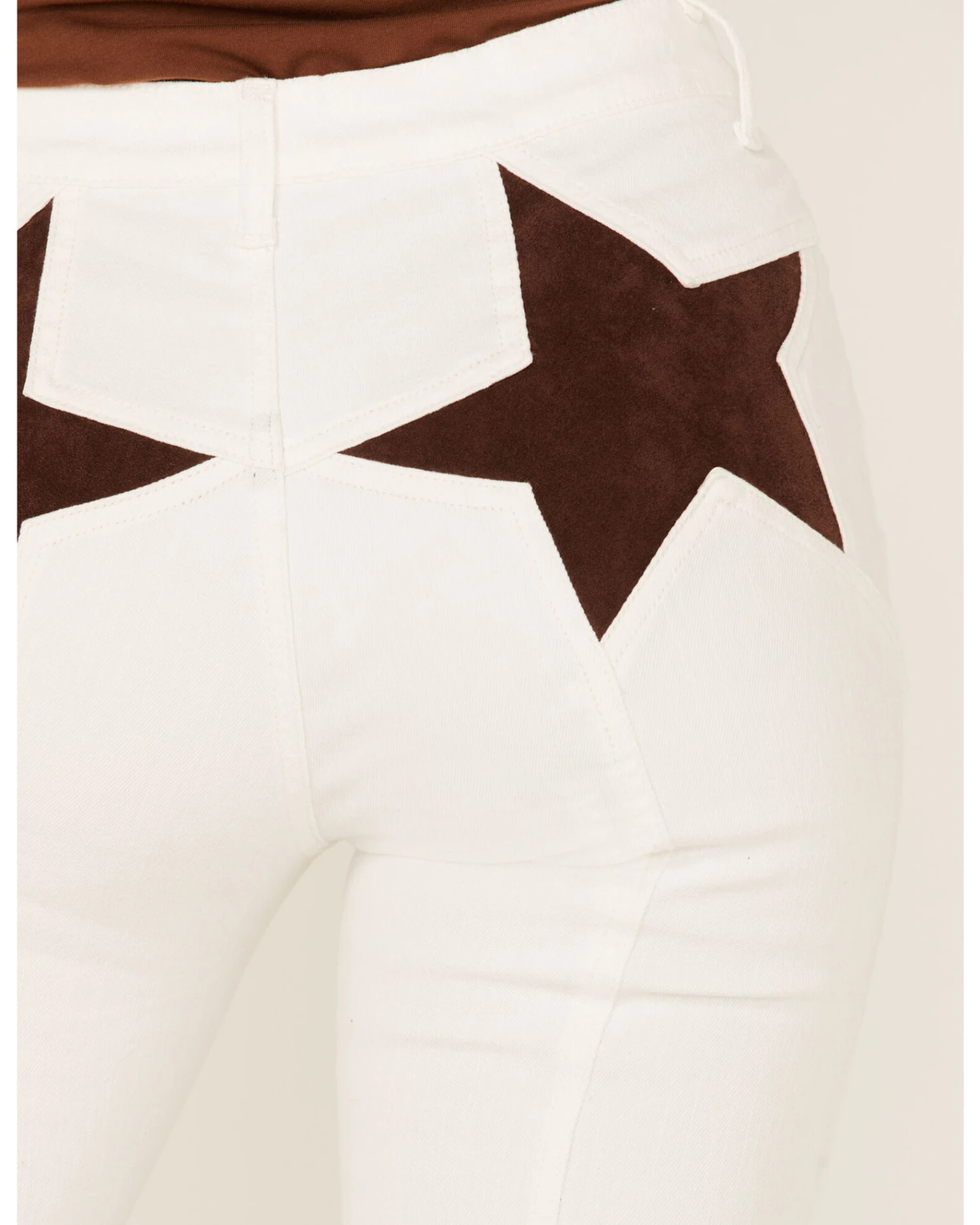 Saints & Hearts Women's High Rise Star Back Seamed Flare Jeans 4 Saints & Hearts Women's High Rise Star Back Seamed Flare Jeans - Image 4