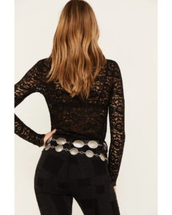 Molly Bracken Women's Floral Lace Long Sleeve Top -Deals Grace Apparel Store 2000379483 001 P4