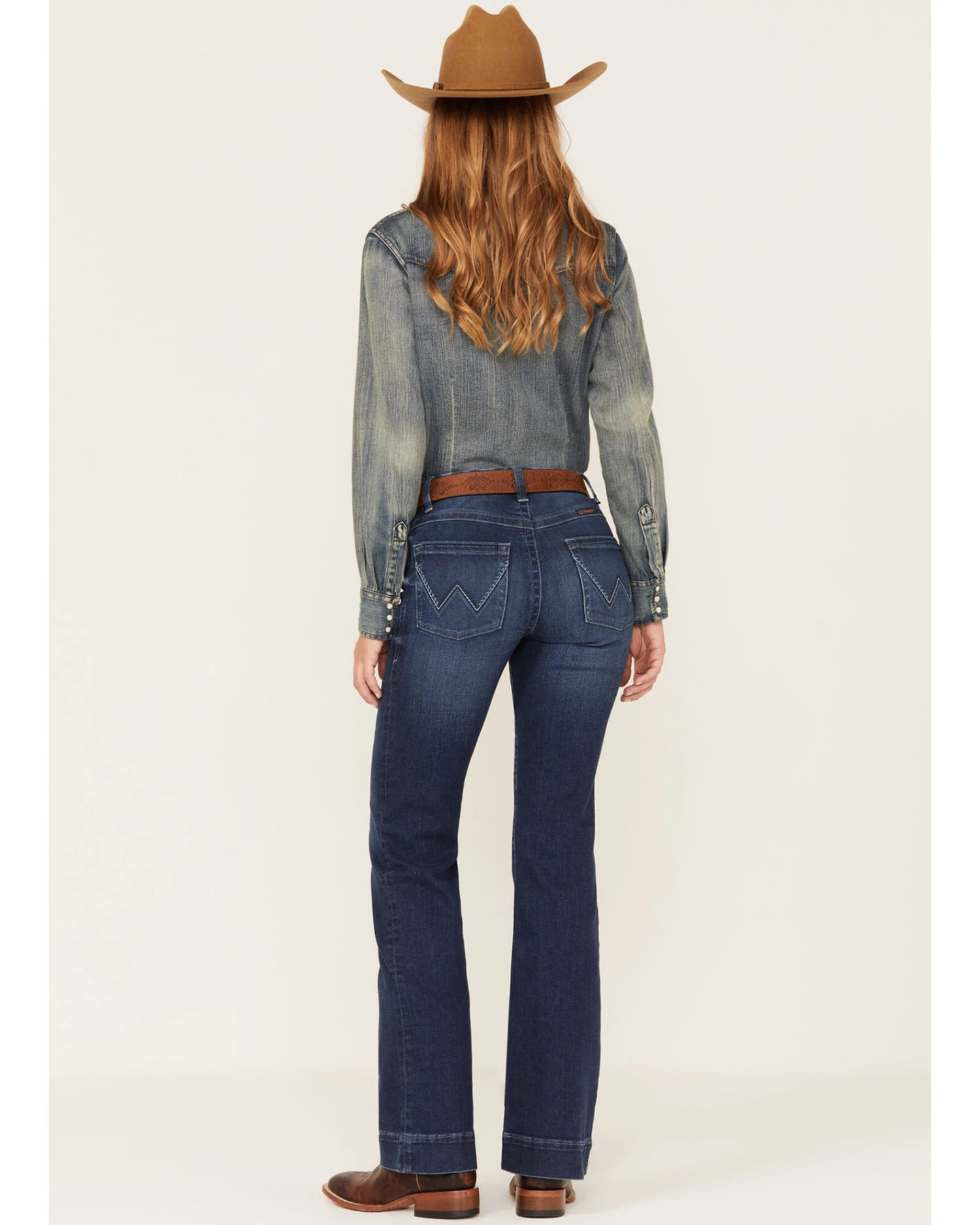 Wrangler Women's Dark Wash Mid Rise Willow Claire Ultimate Riding Trouser Jeans 1 Wrangler Women's Dark Wash Mid Rise Willow Claire Ultimate Riding Trouser Jeans