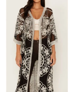 Shyanne Women's Floral Lace Kimono 6 Shyanne Women's Floral Lace Kimono -Deals Grace Apparel Store 2000380632 001 P3
