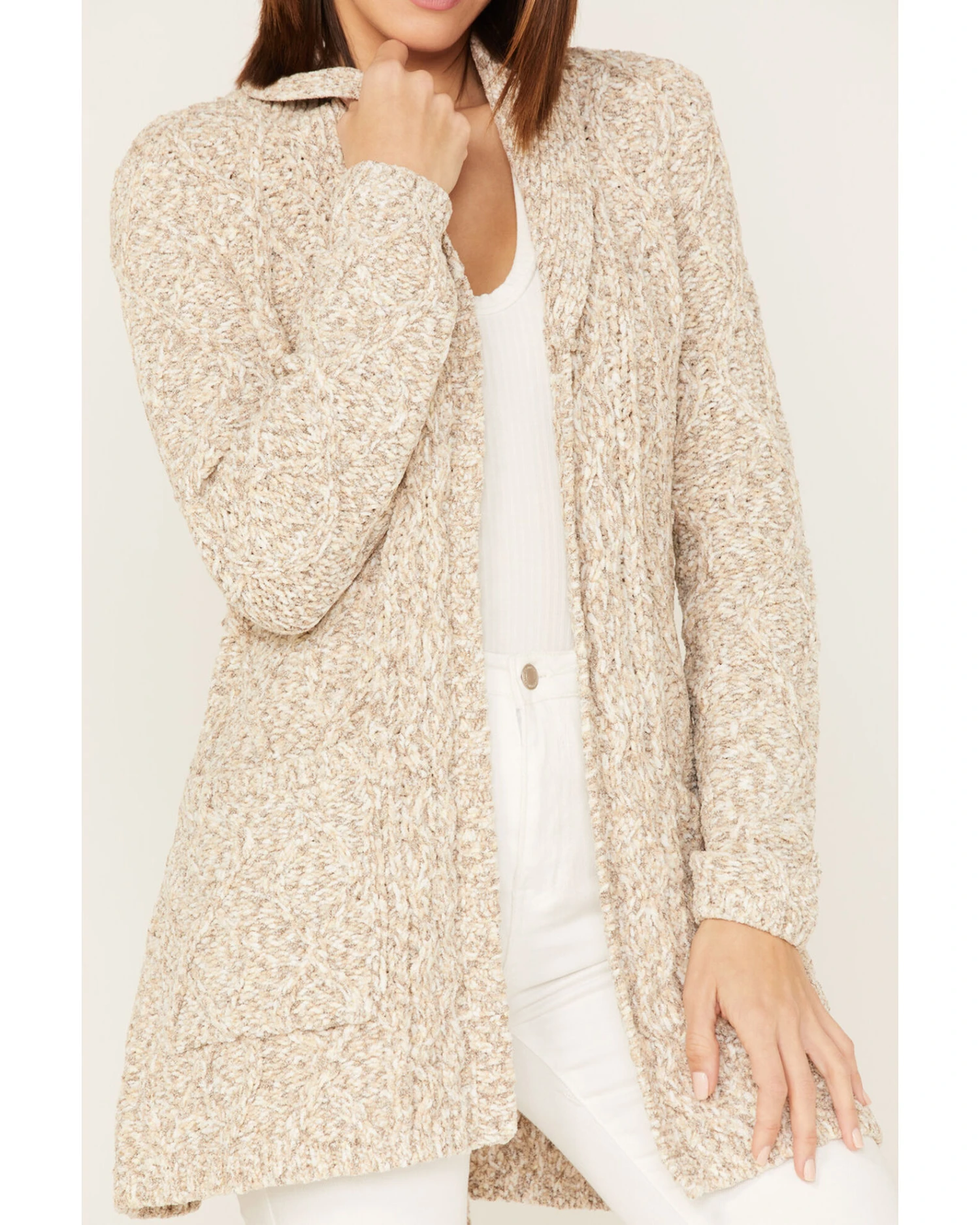 Shyanne Women's Tie Front Knit Cardigan 3 Shyanne Women's Tie Front Knit Cardigan - Image 3