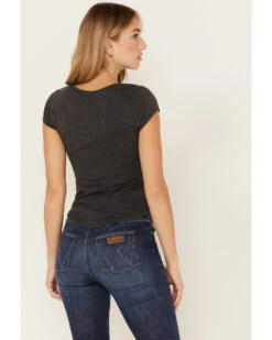 Shyanne Women's Bandana Short Sleeve Graphic Ringer Tee -Deals Grace Apparel Store 2000380644 022 P4