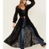 Shyanne Women's Chenille Lace Duster Kimono