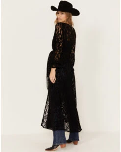 Shyanne Women's Chenille Lace Duster Kimono -Deals Grace Apparel Store 2000380647 001 P4