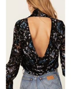 Shyanne Women's Burnout Floral Velvet Blouse 6 Shyanne Women's Burnout Floral Velvet Blouse -Deals Grace Apparel Store 2000380653 001 P3