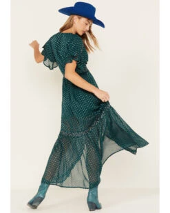 Shyanne Women's Metallic Clip Dot Bohemian Dress -Deals Grace Apparel Store 2000380656 443 P4