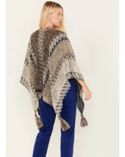 Shyanne Women's Mixed Knit Stripe Shawl -Deals Grace Apparel Store 2000380676 401 P4