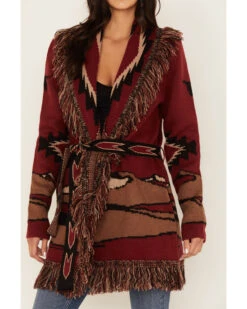 Idyllwind Women's Savannah Southwest Fringe Cardigan -Deals Grace Apparel Store 2000380687 605 P4