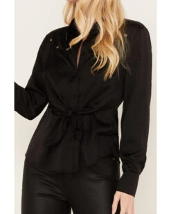 Idyllwind Women's Jellico Satin Tie-Front Western Shirt -Deals Grace Apparel Store 2000380689 001 P3