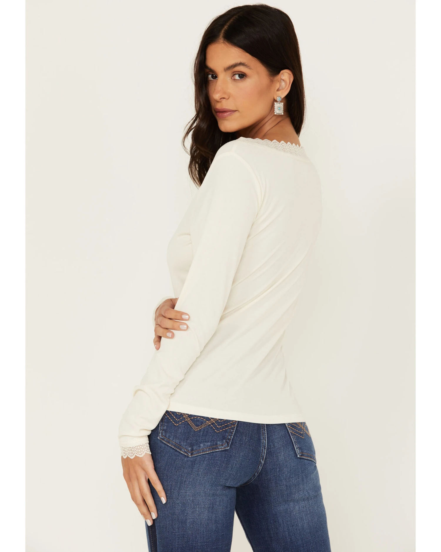 Idyllwind Women’s Taft Lace Trim Shirt 4 Idyllwind Women’s Taft Lace Trim Shirt - Image 4