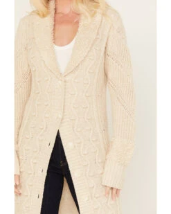 Cleo + Wolf Women's Boucle & Cable Knit Duster -Deals Grace Apparel Store 2000380784 103 P3