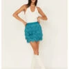 Shyanne Women's Fringe Flapper Mini Skirt