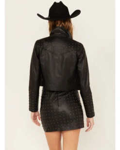 Idyllwind Women's Omaha Studded Leather Jacket -Deals Grace Apparel Store 2000381453 001 P4