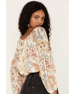 Flying Tomato Women's Floral Print Top -Deals Grace Apparel Store 2000381464 103 P4