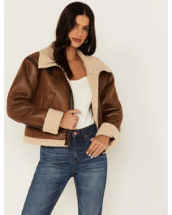 Cleo + Wolf Women's Faux Shearling Jacket