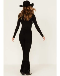 Idyllwind Women's Fringe & Embellished High Risin' Stretch Flare Jeans 6 Idyllwind Women's Fringe & Embellished High Risin' Stretch Flare Jeans -Deals Grace Apparel Store 2000382098 001 P3