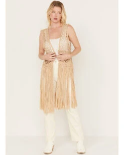 Shyanne Women's Macrame Fringe Vest