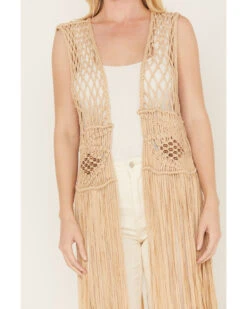 Shyanne Women's Macrame Fringe Vest -Deals Grace Apparel Store 2000382831 251 P3