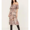 Shyanne Women's Off The Shoulder Ruffle Midi Dress