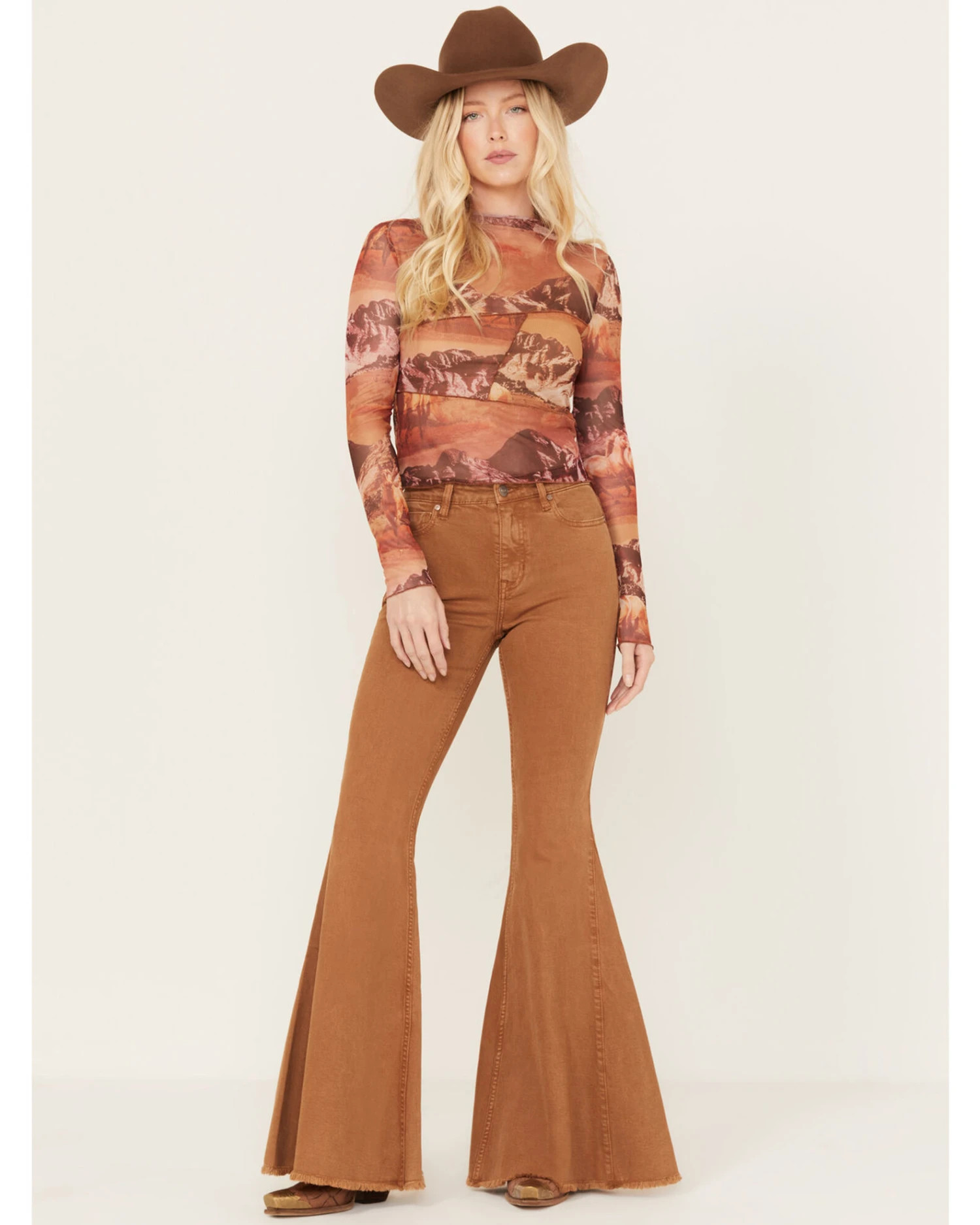 Shyanne Women's High Rise Super Flare Stretch Jeans 1 Shyanne Women's High Rise Super Flare Stretch Jeans