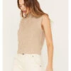 Cleo + Wolf Women's Mock Neck Cropped Tank