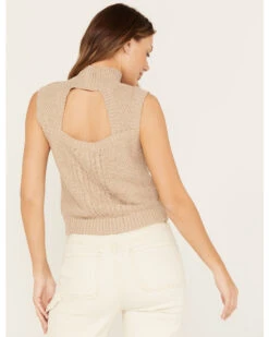 Cleo + Wolf Women's Mock Neck Cropped Tank -Deals Grace Apparel Store 2000382941 295 P4