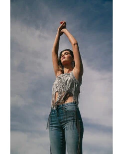 Idyllwind Women's Georgia Fringe Lace-Up Bustier