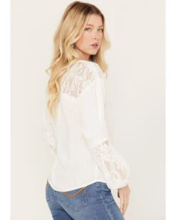 Idyllwind Women's Coleman Crochet Lace Shirt -Deals Grace Apparel Store 2000382995 103 P3