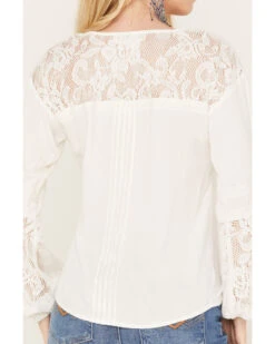 Idyllwind Women's Coleman Crochet Lace Shirt -Deals Grace Apparel Store 2000382995 103 P4