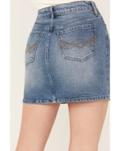 Idyllwind Women's Baryywood High Rise Denim Rhinestone Skirt 7 Idyllwind Women's Baryywood High Rise Denim Rhinestone Skirt -Deals Grace Apparel Store 2000383309 414 P4