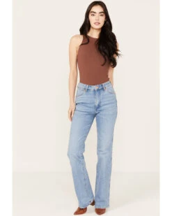 Wrangler Women's Light Wash High Rise Westward Zelda Bootcut Denim Jeans -Deals Grace Apparel Store 2000383467 400 P3