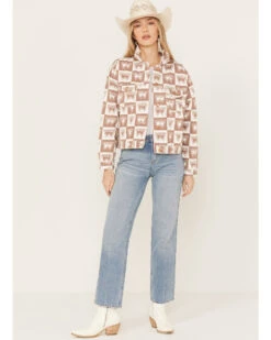 Wrangler Women's Heritage Signature Print Cut Off Jacket