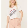 Wrangler Women's Cropped Short Sleeve Logo Graphic Tee