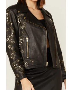 Boot Barn X Understated Leather Rhinestone Leather Moto Jacket -Deals Grace Apparel Store 2000384214 001 P4