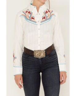 Ariat Women's Martina Long Sleeve Western Snap Shirt -Deals Grace Apparel Store 2000384680 100 P3