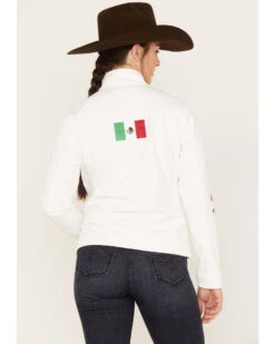 Ariat Women's Classic Team Mexico Flag Softshell Jacket -Deals Grace Apparel Store 2000384683 100 P4